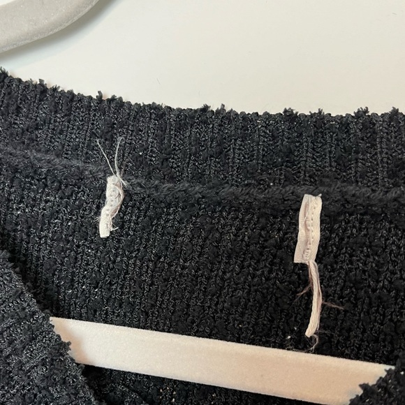 Black and Cream Striped Sweater - Picture 4 of 4